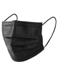 Mascarillas Desechables Negras 3 Capas 100 Unidades
