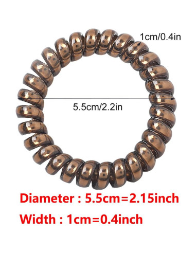 Tiras de Cabello en Espiral Leenchiry - 20 Piezas Impermeables