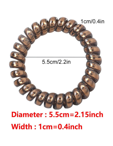 Tiras de Cabello en Espiral Leenchiry - 20 Piezas Impermeables