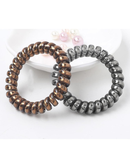 Tiras de Cabello en Espiral Leenchiry - 20 Piezas Impermeables