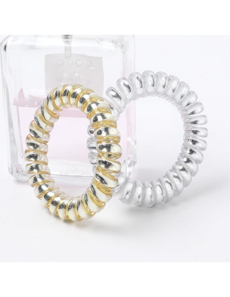 Tiras de Cabello en Espiral Leenchiry - 20 Piezas Impermeables