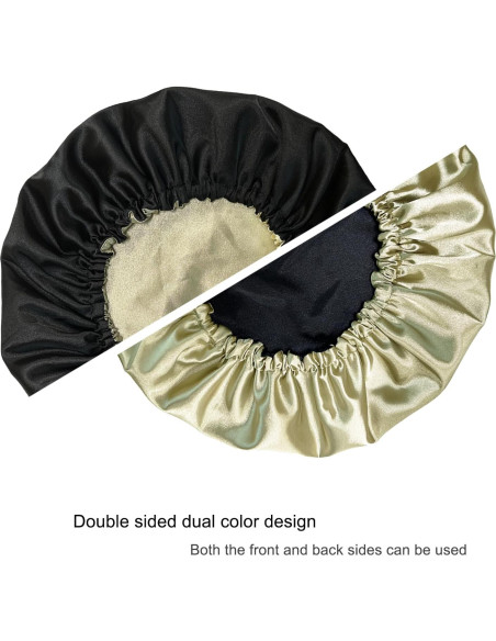 Bonete de satén KEMANLAI para dormir 30 cm cabello rizado