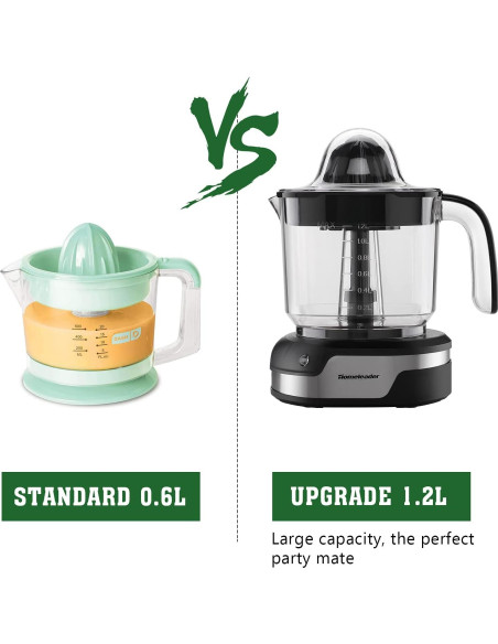 Exprimidor Eléctrico de Cítricos Homeleader 1.2L Acero Inoxidable