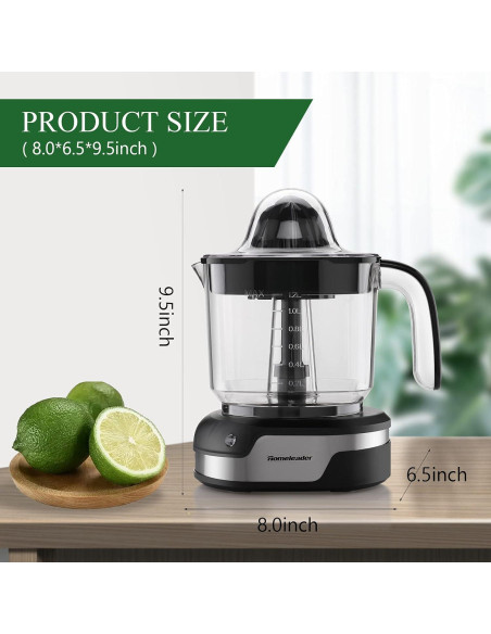 Exprimidor Eléctrico de Cítricos Homeleader 1.2L Acero Inoxidable