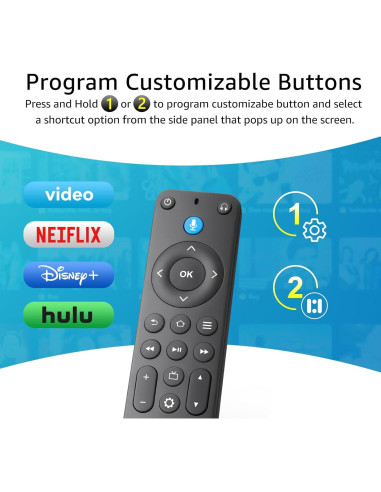 Control Remoto de Voz Reemplazo YOSUN G25N8L para Smart TV