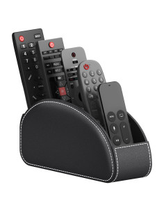 Soporte para Control Remoto Thipoten Negro Pequeño Cuero Sintético