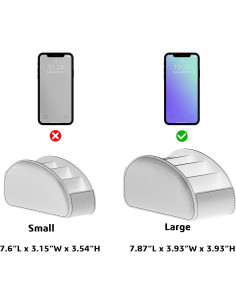 Soporte para Control Remoto Thipoten Negro Pequeño Cuero Sintético 2