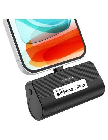 Cargador Portátil KKD 5000mAh para iPhone Negro MFi