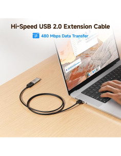 Cable de Extensión USB 2.0 Cable Matters 0.91m Paquete de 2 2