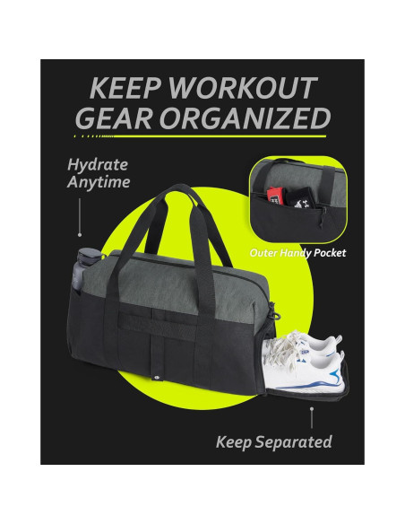 Bolsa de Gimnasio BAGSMART 40L Plegable Resistente al Agua