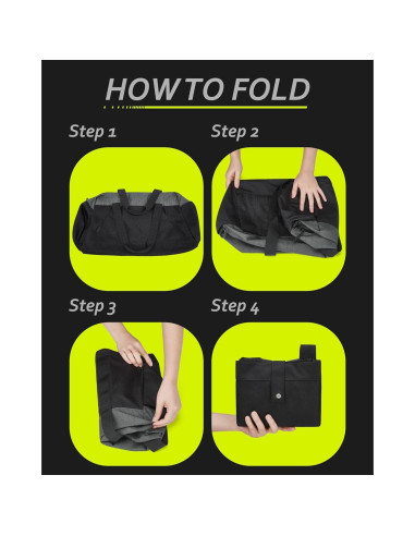 Bolsa de Gimnasio BAGSMART 40L Plegable Resistente al Agua