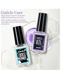 Kit de Cuidado de Uñas Teenitor - Removedor de Cutículas y Lima 2
