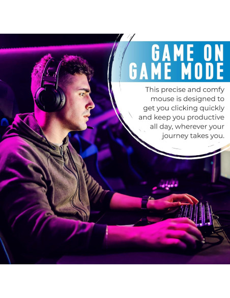 Ratón Gaming HP M160 RGB con Cable 110g 3 Botones