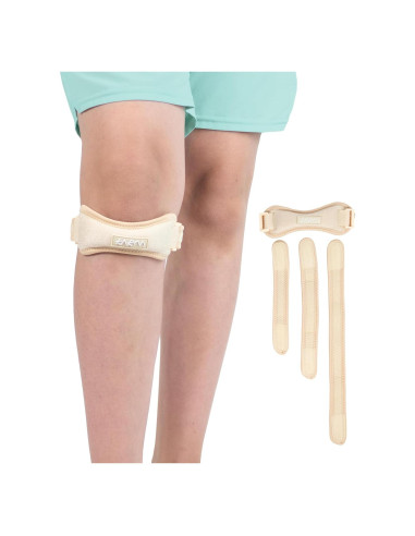Faja de Rodilla KARM para Niños - Soporte Patelar Beige