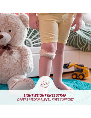 Faja de Rodilla KARM para Niños - Soporte Patelar Beige