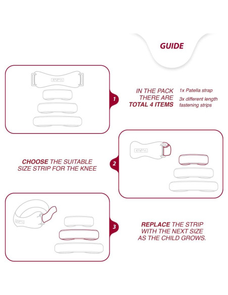 Faja de Rodilla KARM para Niños - Soporte Patelar Beige
