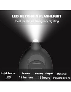 Mini Linternas LED de Llavero y Bolígrafos Daemson 12 Piezas 2