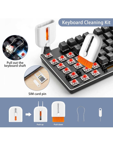 Cepillo de Limpieza Multifuncional 9 en 1 Genérico Negro