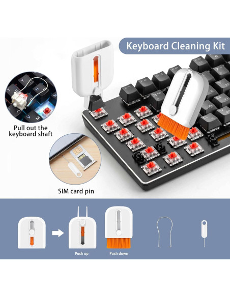 Cepillo de Limpieza Multifuncional 9 en 1 Genérico Negro