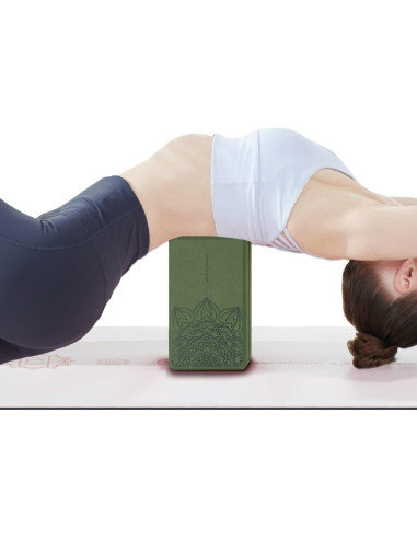 Bloques de Yoga Nuveti de Espuma EVA Verde Bosque - 2 Unidades