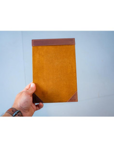 Cubierta de menú de cuero olpr. 14 x 21.6 cm estilo minimalista 2