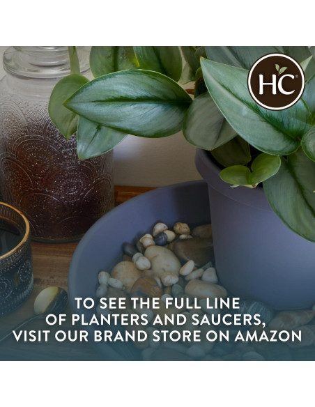 Platillo Redondo de Plástico HC Companies 15.24 cm Negro