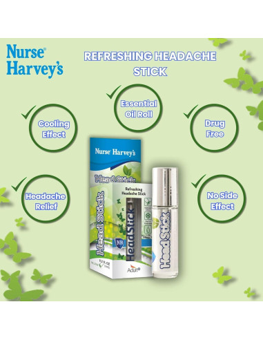 Bastón Calmante para la Cabeza Nurse Harvey - Natural 6 ml