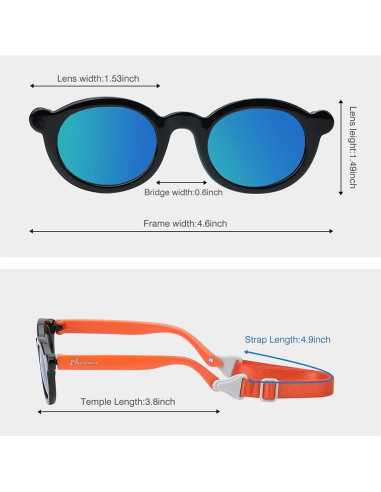 Gafas de Sol Nacuwa UV400 para Bebés 0-2 Años - Incluye Estuche