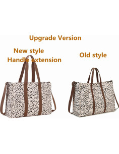 Bolsa Tote para Laptop BTOOP Leopardo 15.6" Lona Mujer 2