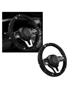 Cubierta de Volante Kewucn Brillante 38 cm Ajuste Universal