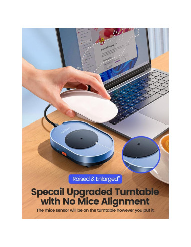 Mover de Ratón Indetectable Vaydeer FM2081 Azul Marino