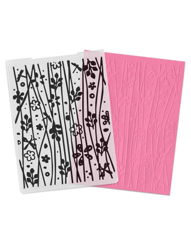 Carpeta de Embossing 3D Hying Flores y Ramas 14.5x10.5 cm