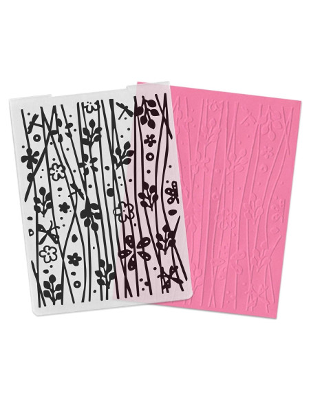 Carpeta de Embossing 3D Hying Flores y Ramas 14.5x10.5 cm