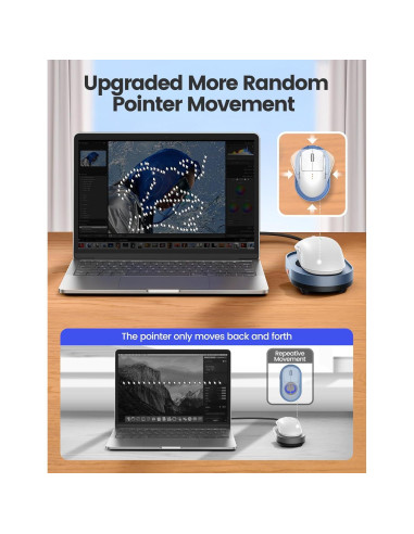 Mover de Ratón Indetectable Vaydeer FM2081 Azul Marino