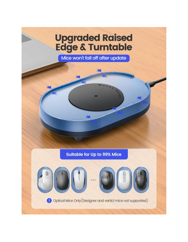 Mover de Ratón Indetectable Vaydeer FM2081 Azul Marino