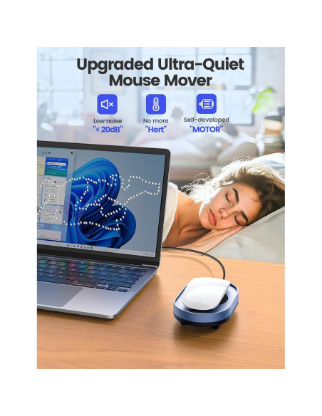 Mover de Ratón Indetectable Vaydeer FM2081 Azul Marino