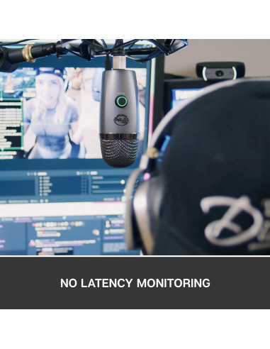 Micrófono USB Blue Yeti Nano Gris para Streaming y Podcasting