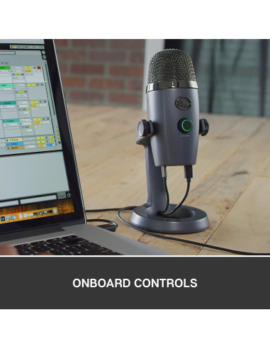 Micrófono USB Blue Yeti Nano Gris para Streaming y Podcasting