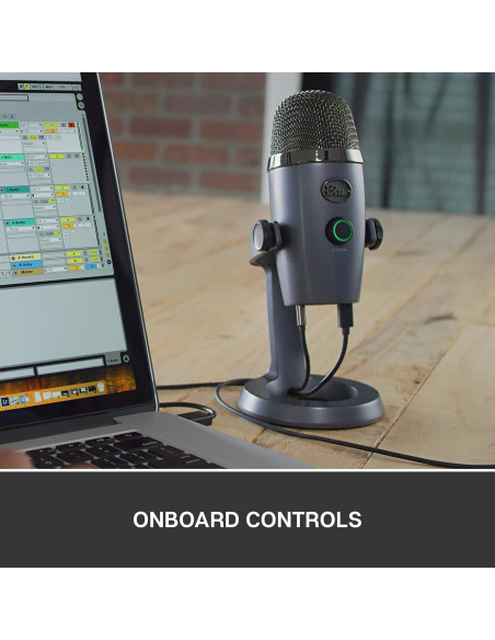 Micrófono USB Blue Yeti Nano Gris para Streaming y Podcasting