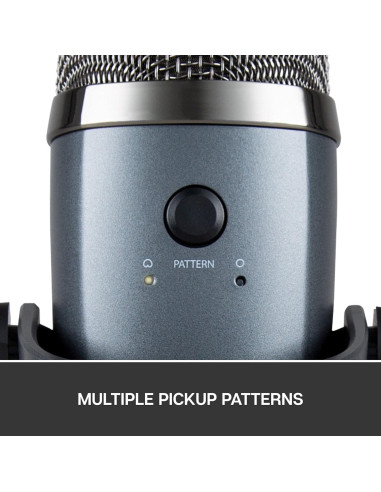 Micrófono USB Blue Yeti Nano Gris para Streaming y Podcasting