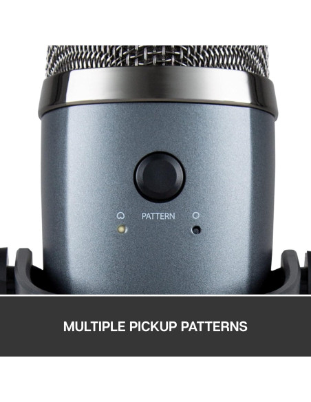 Micrófono USB Blue Yeti Nano Gris para Streaming y Podcasting