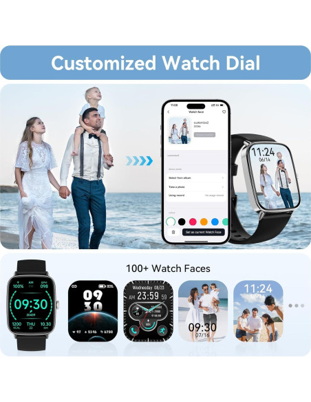 Reloj Inteligente Tensky 1.85" Pantalla Táctil IP68 Fitness