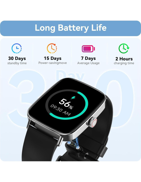 Reloj Inteligente Tensky 1.85" Pantalla Táctil IP68 Fitness