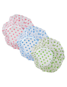 Gorras de Ducha Impermeables Zuihug 3PCS Reutilizables y Desechables