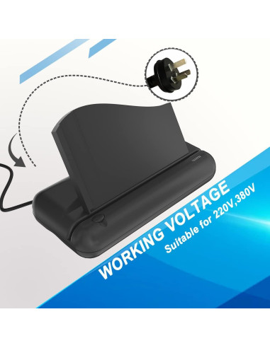 Perforadora Eléctrica VEYETTE 3 Agujeros 30 Hojas Negro