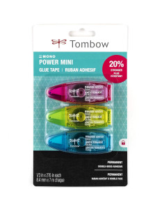 Cinta de Pegamento Mini Tombow 62140, Paquete de 3 Aplicadores 2