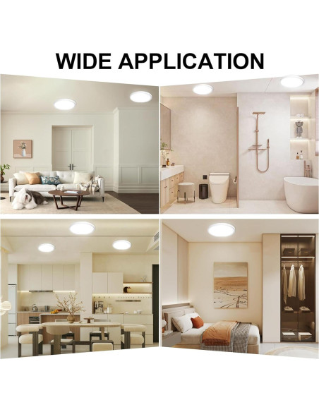 Luz de Techo Empotrada LED DLLT 30 cm 24W 5 Temperaturas Color