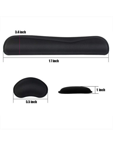 Juego de Almohadillas Ergonómicas Poualss para Teclado y Ratón