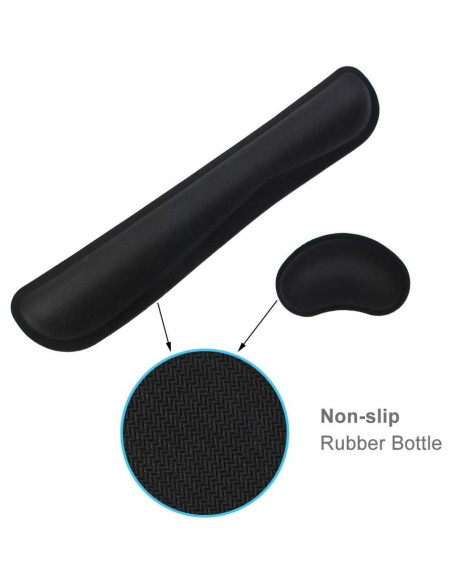 Juego de Almohadillas Ergonómicas Poualss para Teclado y Ratón