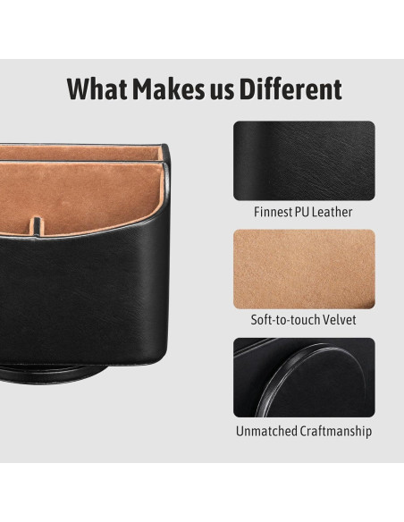 Organizador de Escritorio Giratorio Lorteme - Negro, Multifuncional Organizador de Escritorio Giratorio Lorteme - Negro, Multifuncional